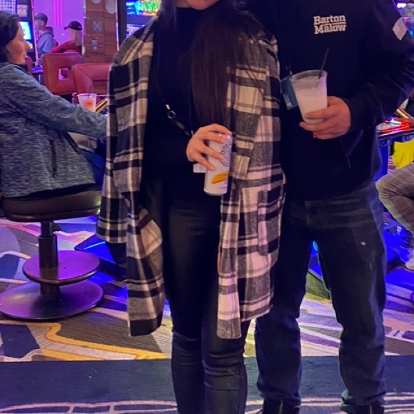 Plaid trench coat - Picture 6 of 10